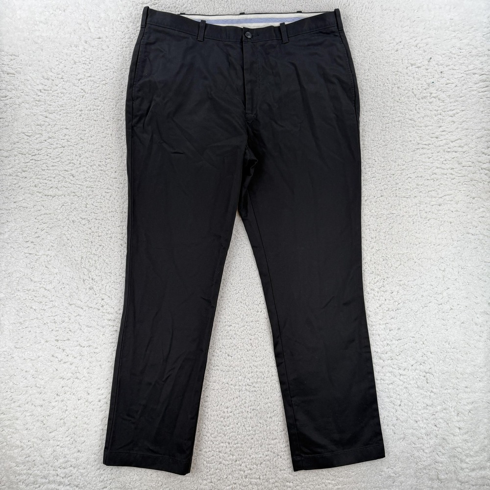 J Crew Essential 1040 Pants Mens 38x32 Black Classic Fit Cotton Chino 64782 NWT